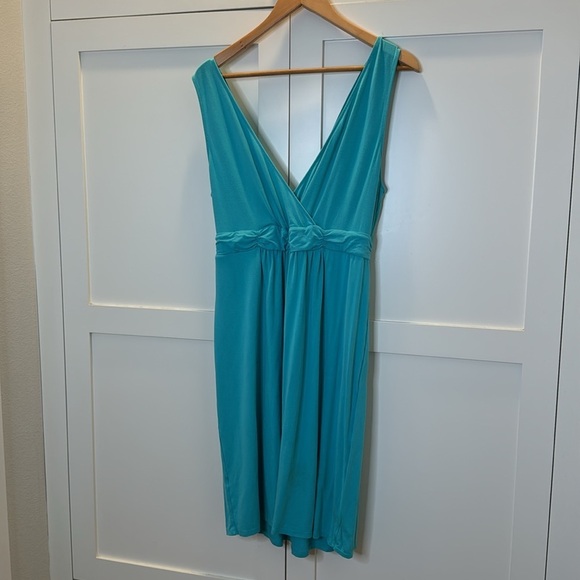 Fresh Produce turquoise jersey summer tank style dress Size: Large - Picture 8 of 8